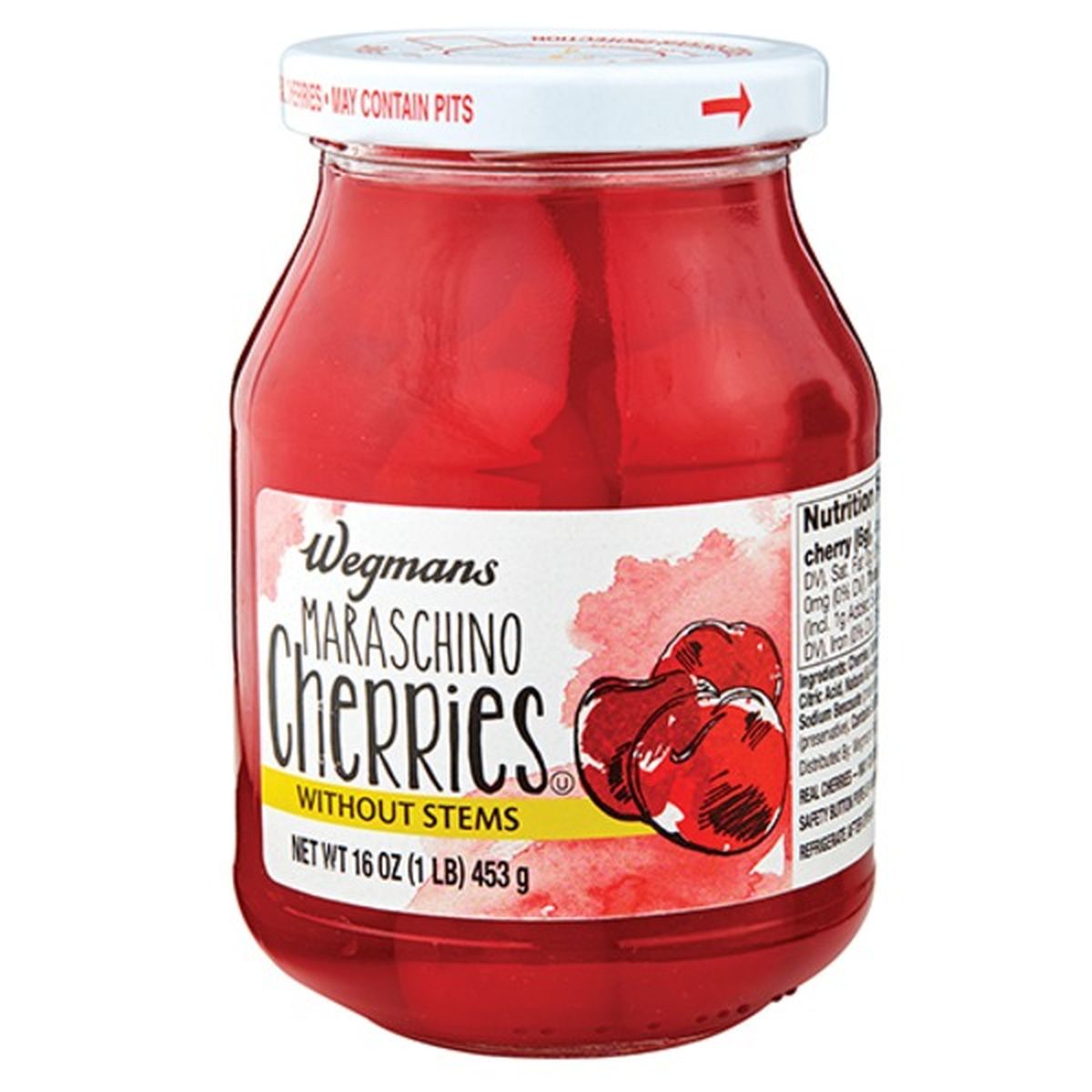 Calories in Wegmans Maraschino Cherries without Stems