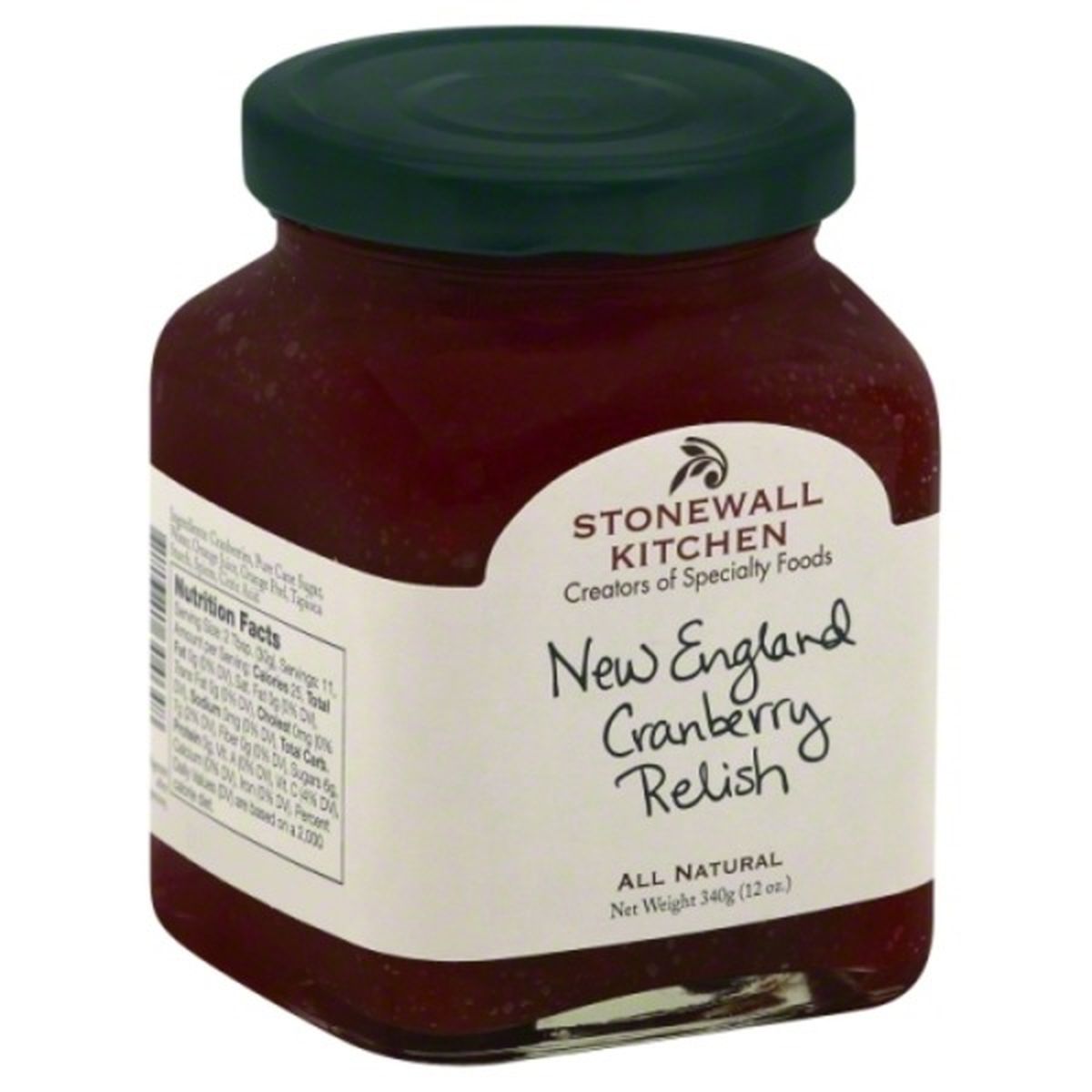 Calories in Stonewall Kitchen Relish, New England Cranberry