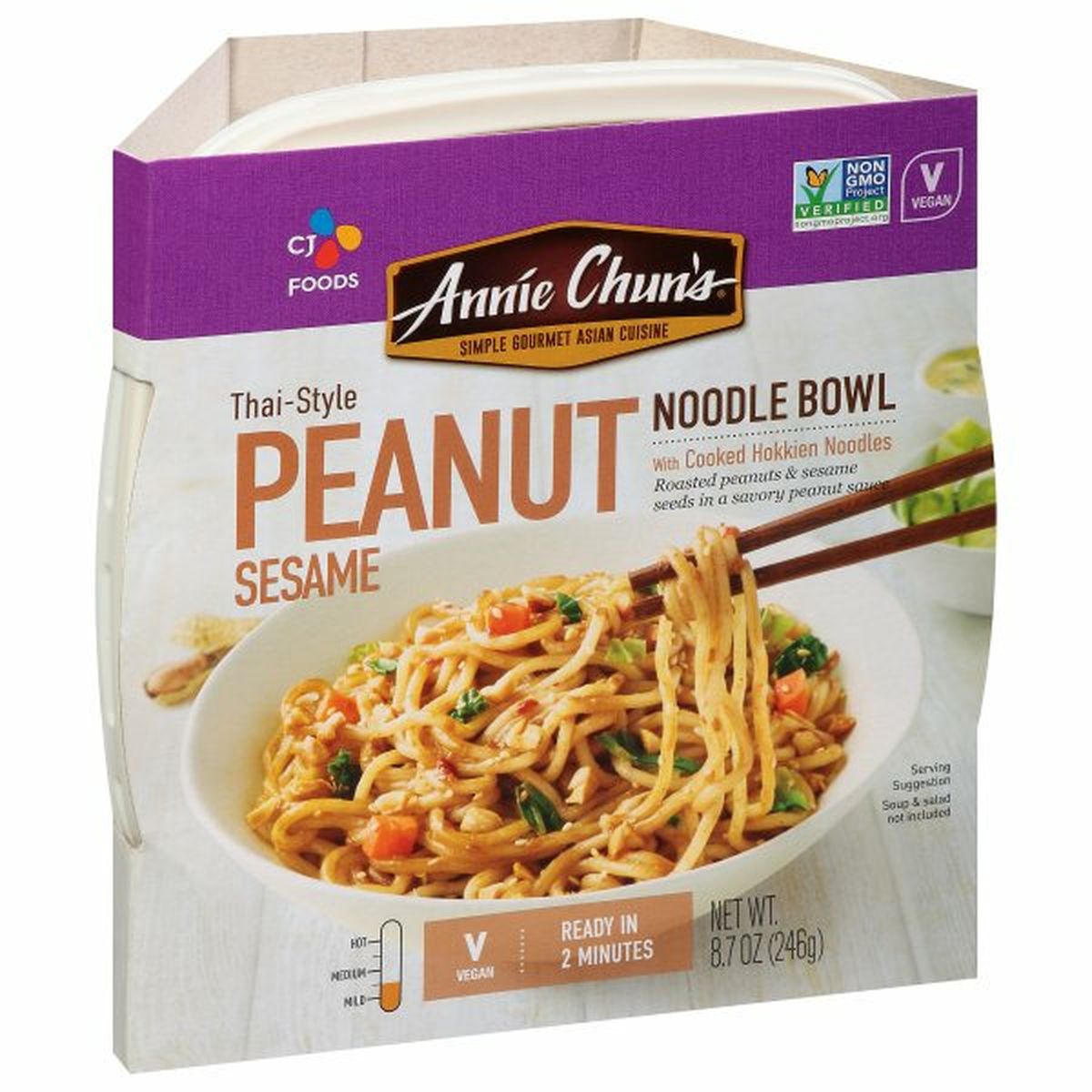 Calories in Annie Chuns Noddle Bowl, Peanut Sesame, Thai-Style