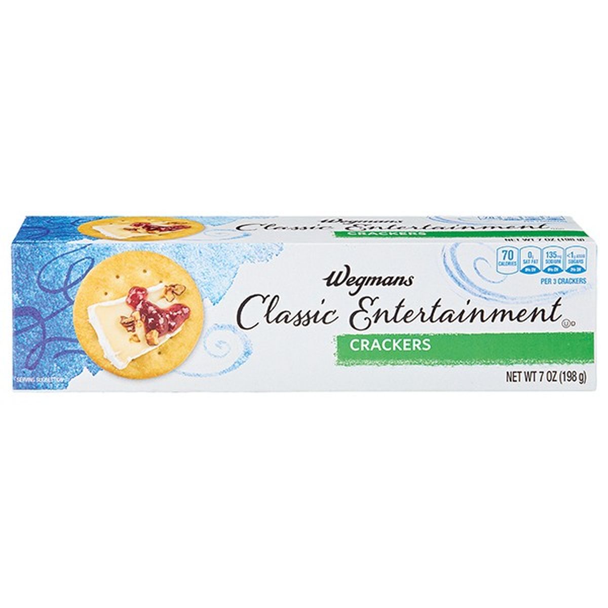 Calories in Wegmans Classic Entertainment Crackers