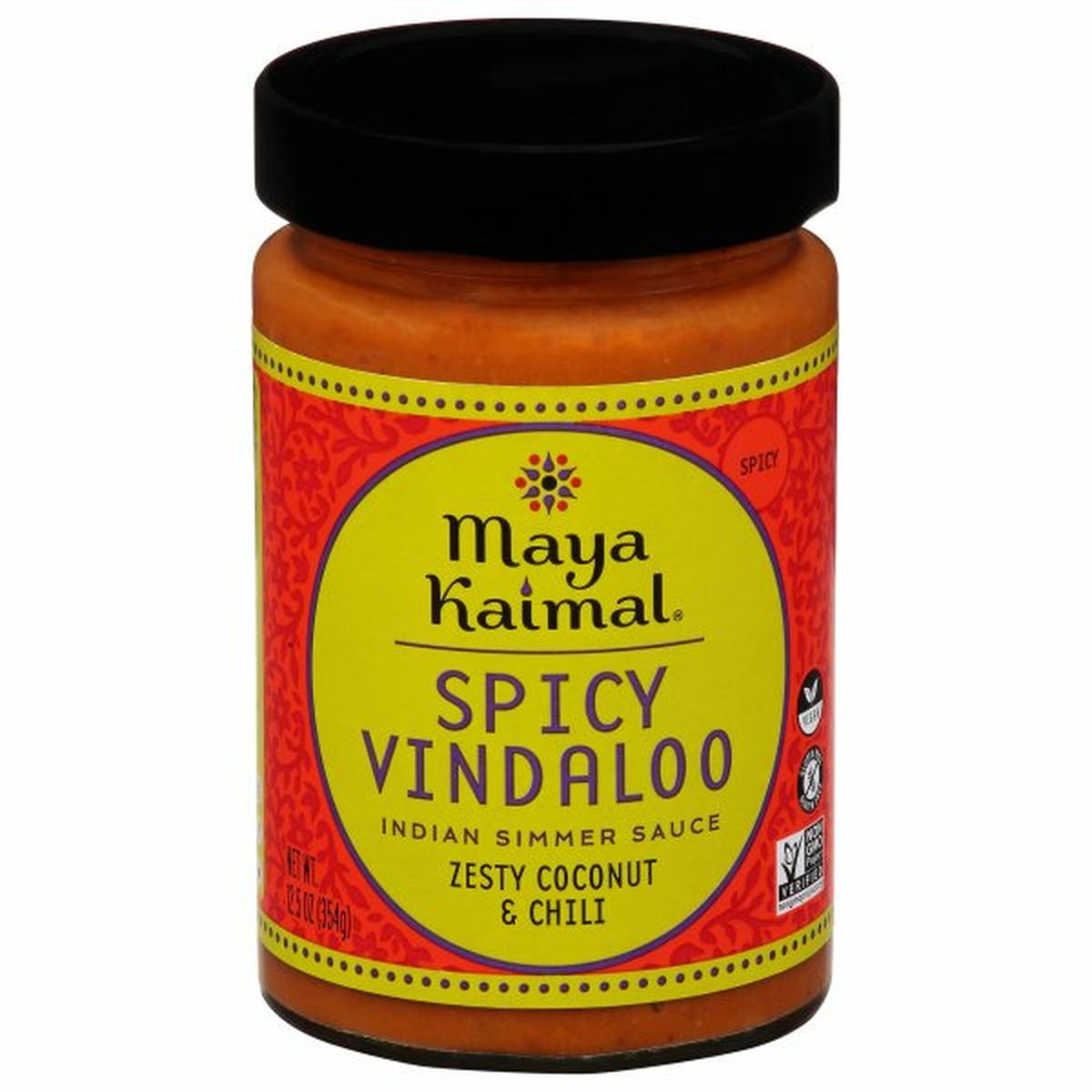 Calories in Maya Kaimal Indian Simmer Sauce, Spicy Vindaloo
