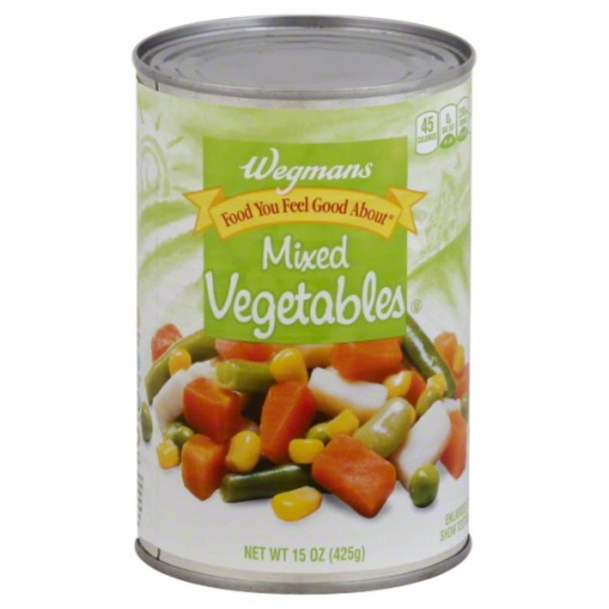 Calories in Wegmans Mixed Vegetables