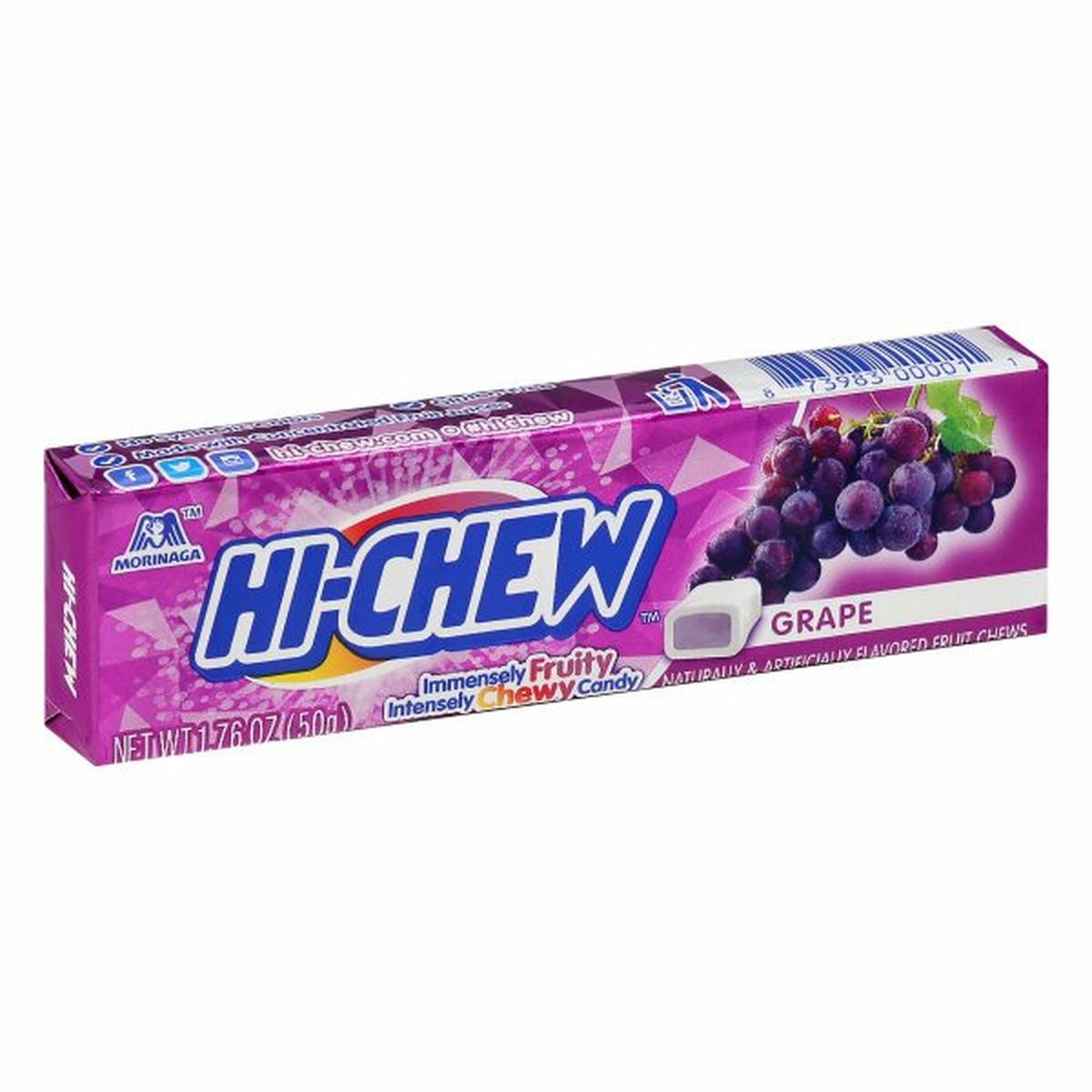 Calories in Hi-Chew Fruit Chews, Grape