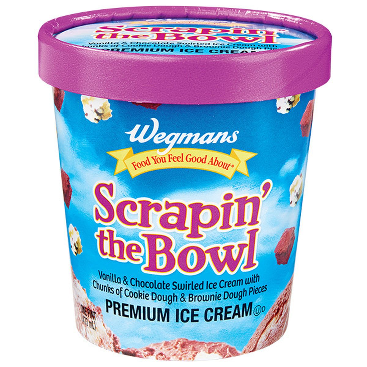 Calories in Wegmans Scrapin' the Bowl Premium Ice Cream