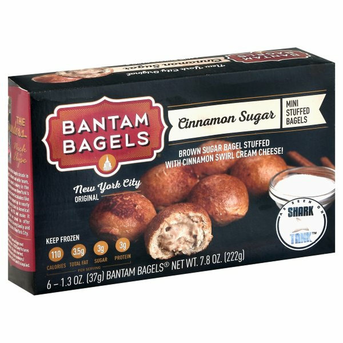 Calories in Bantam Bagels Bagels, Stuffed, Cinnamon Sugar, Mini