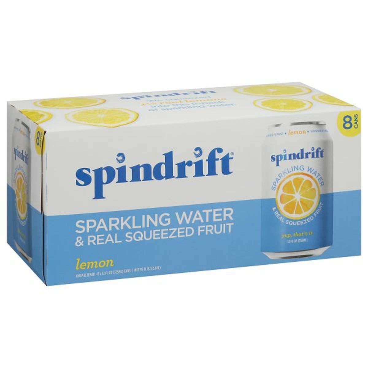Calories in Spindrift Sparkling Water, Lemon