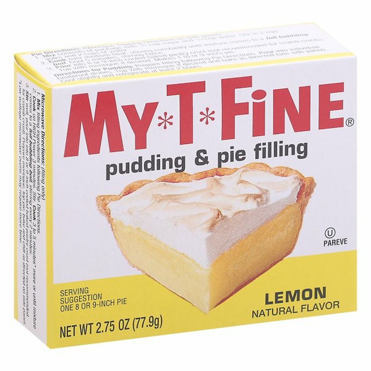 Calories in My-T-Fine Pudding & Pie Filling, Lemon