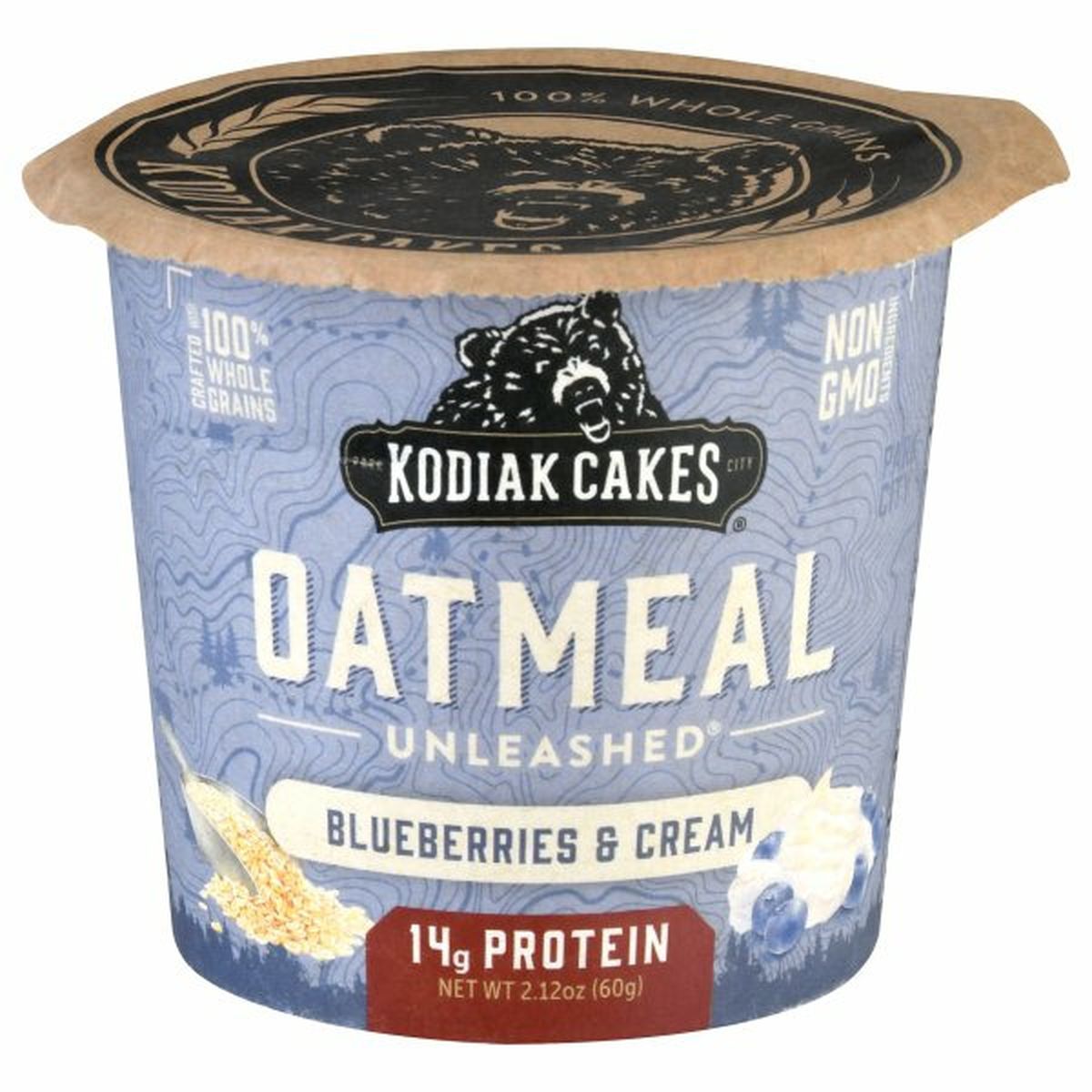 Calories in Kodiak Cakes Oatmeal, Blueberries & Cream