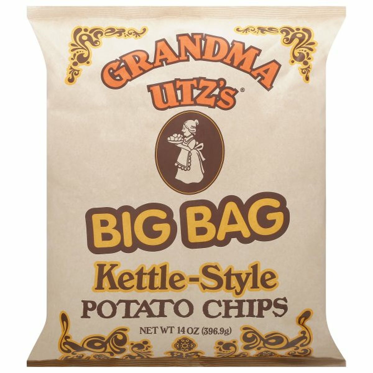 Calories in Grandma Utz's Potato Chips, Kettle-Style, Big Bag