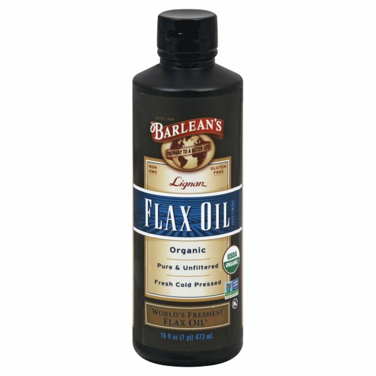Calories in Barlean's Flax Oil, Organic, Lignan