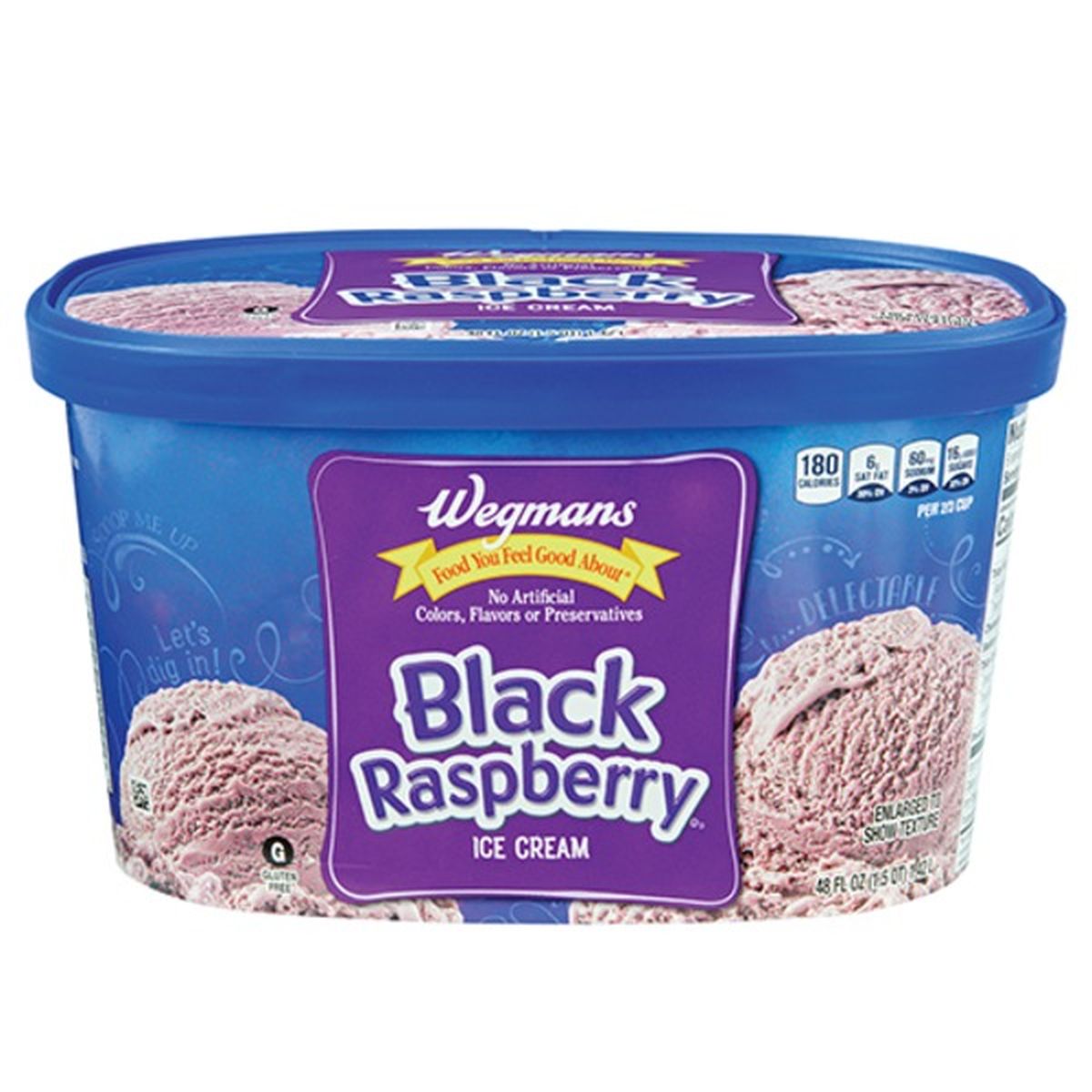 Calories in Wegmans Black Raspberry Ice Cream