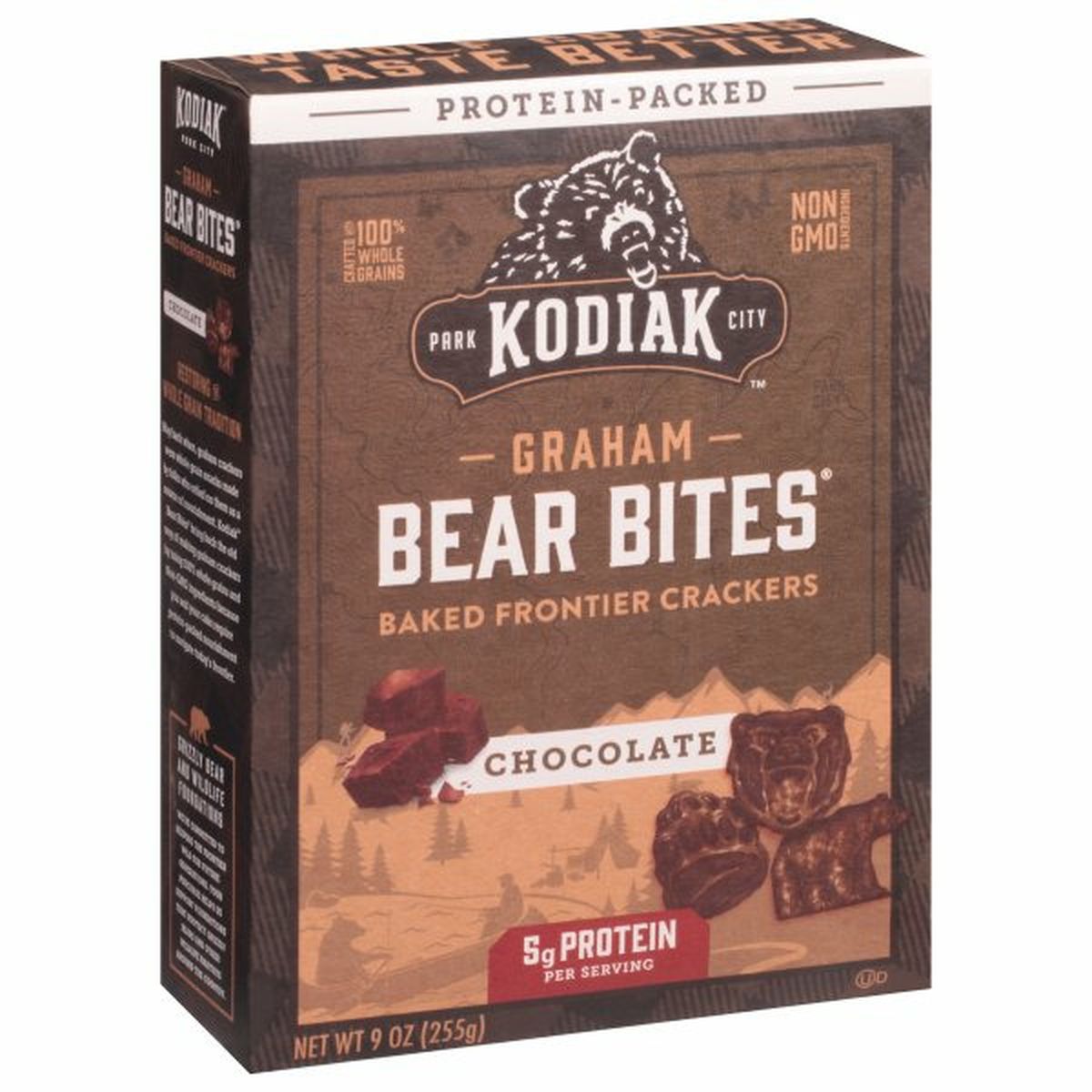 Calories in Kodiak Bear Bites Graham Crackers, Chocolate