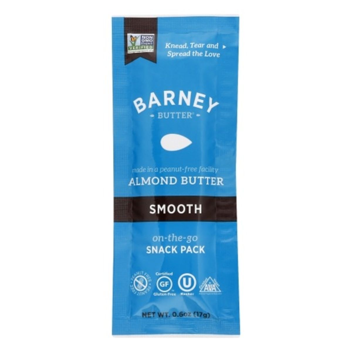 Calories in Barney Butter Almond Butter, Smooth, On-the-Go, Snack Pack