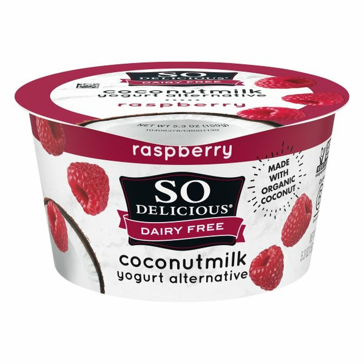 Calories in So Delicious Dairy Free Yogurt Alternative, Coconutmilk, Raspberry