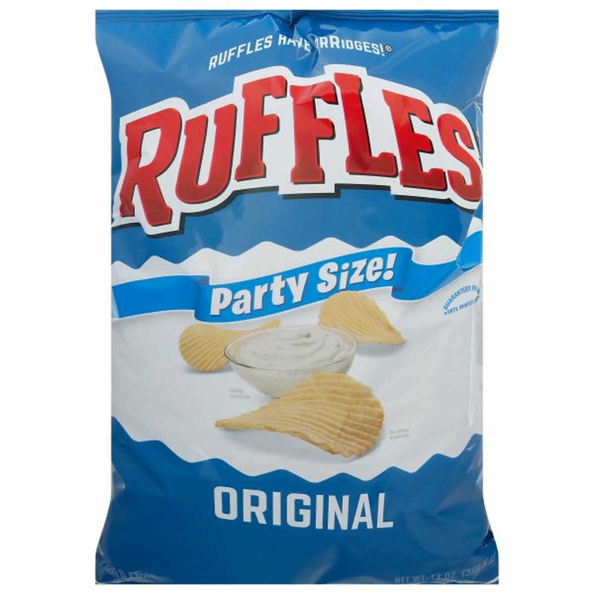 Calories in Ruffles Potato Chips, Original, Party Size