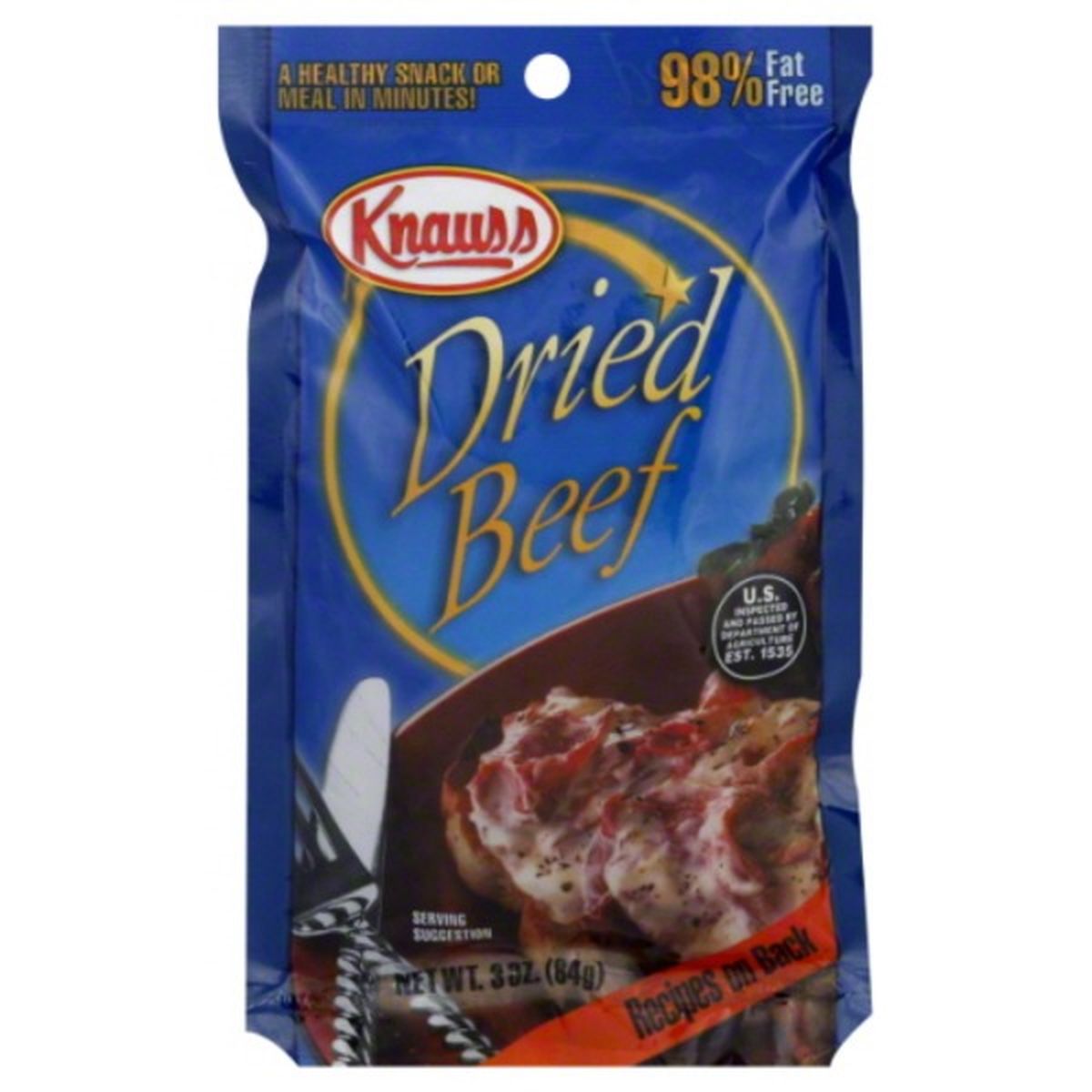 Calories in Knauss Dried Beef