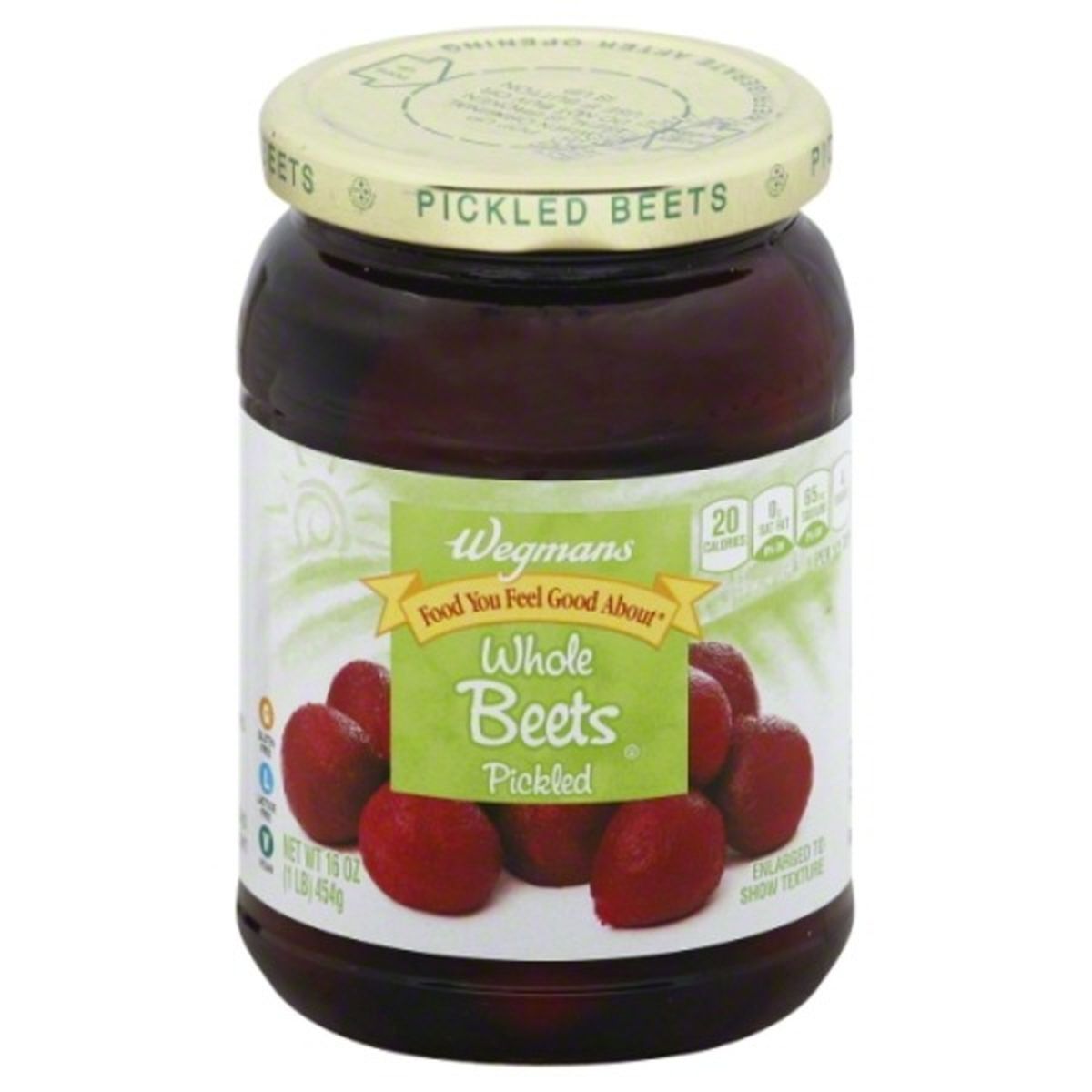 Calories in Wegmans Whole Beets, Pickled