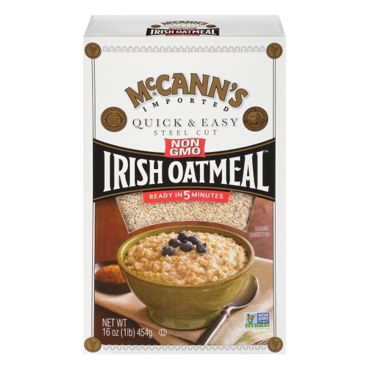 Calories in McCann's Irish Oatmeal, Steel Cut, Quick & Easy