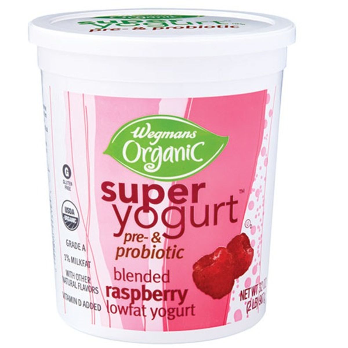 Calories in Wegmans Organic Super Yogurt Lowfat Raspberry Super Yogurt