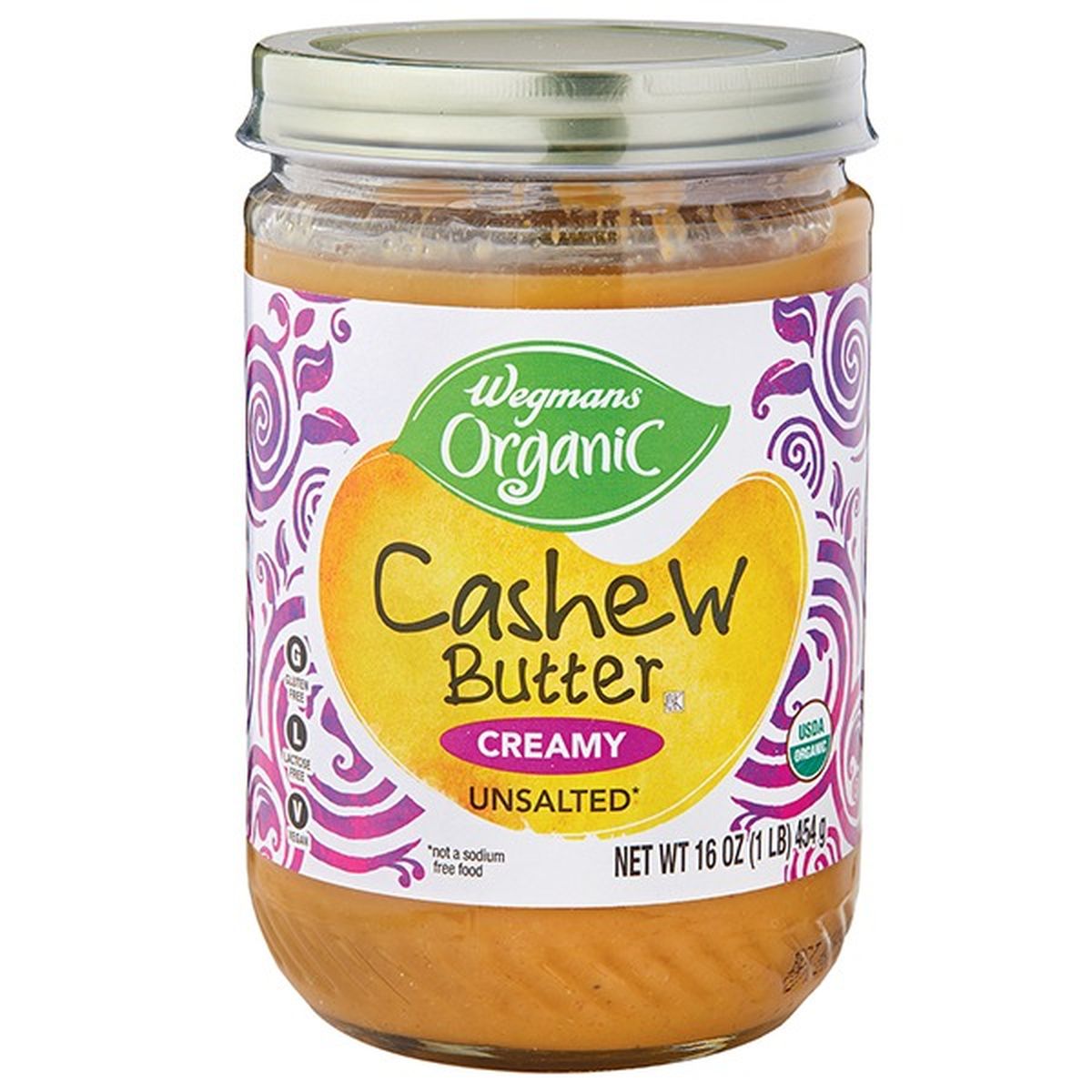 Calories in Wegmans Organic Creamy Cashew Butter