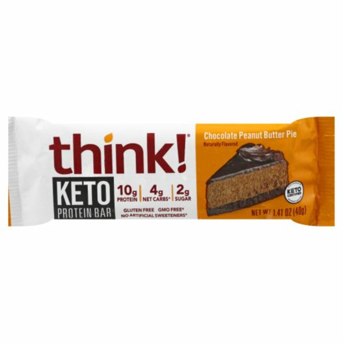 Calories in Think! Protein Bar, Keto, Chocolate Peanut Butter Pie