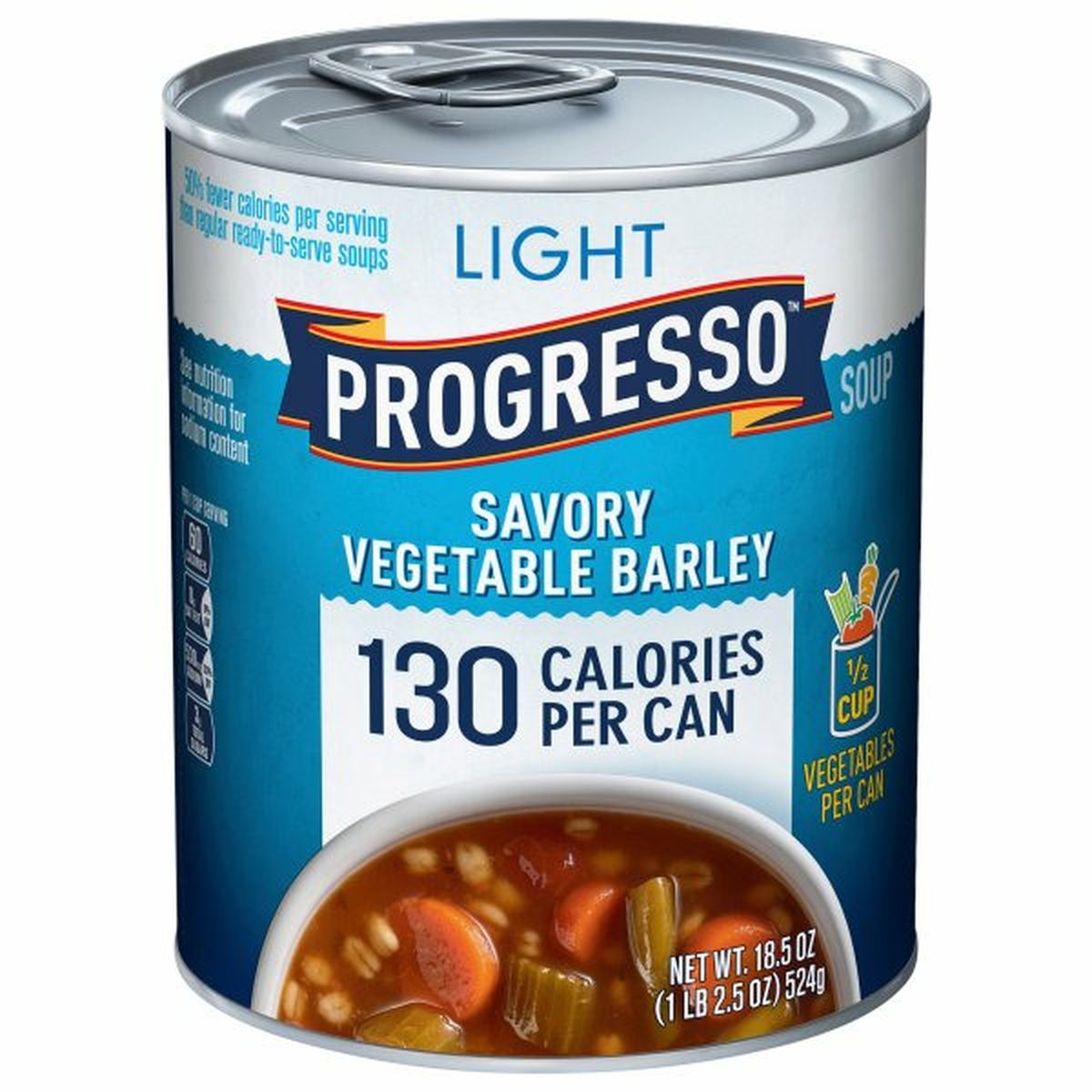 Calories in Progresso Soup, Savory Vegetable Barley, Light