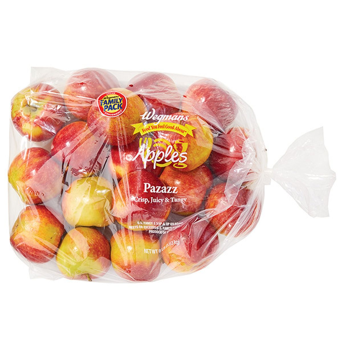 Calories in Pazazz Apples, Bagged
