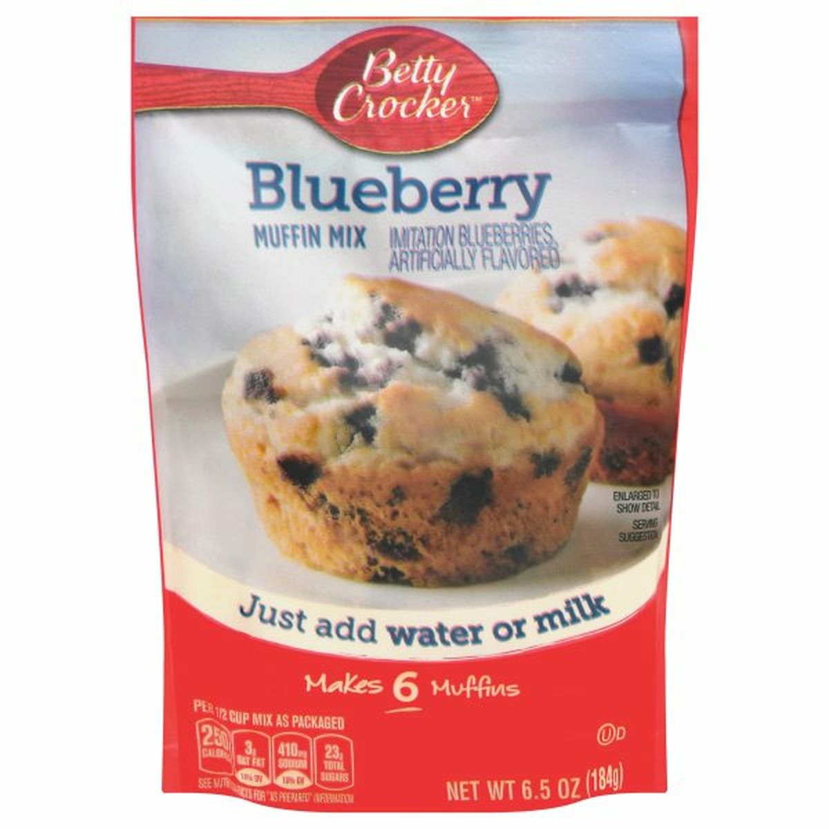 Calories in Betty Crocker Muffin Mix, Blueberry