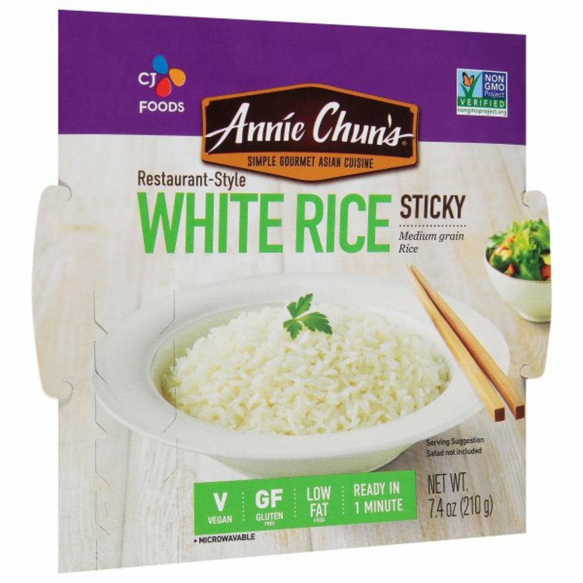 Calories in Anni Chun's White Rice, Sticky, Restaurant-Style