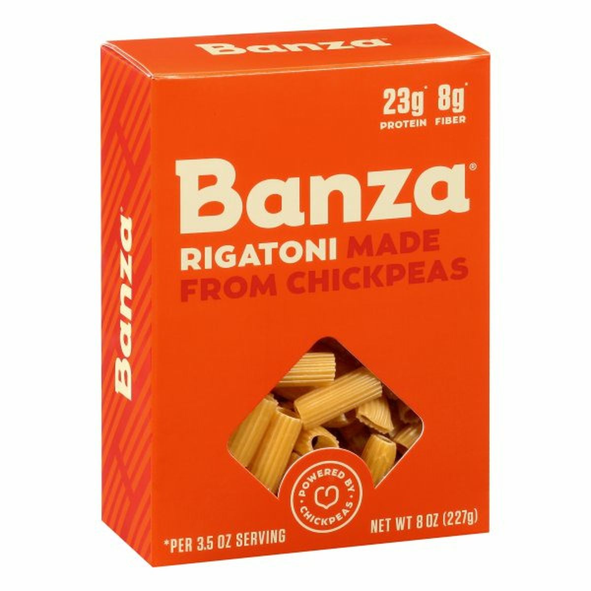 Calories in Banza Rigatoni, Made from Chickpeas