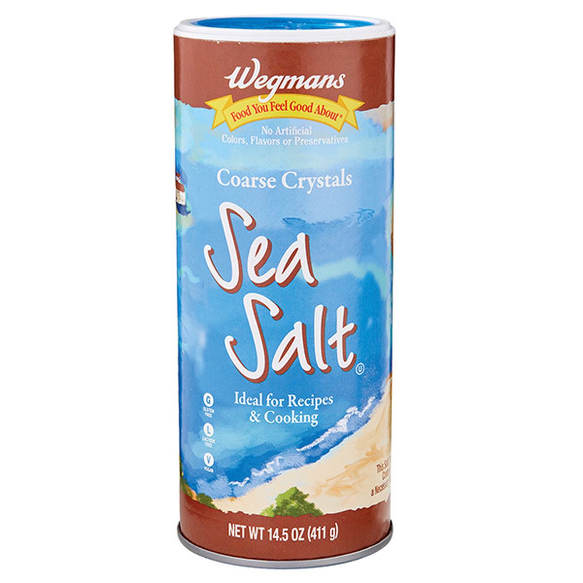 Calories in Wegmans Coarse Crystals Sea Salt