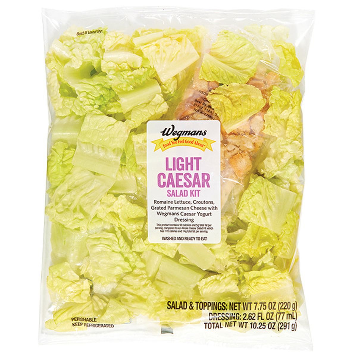 Calories in Wegmans Light Caesar Salad Kit