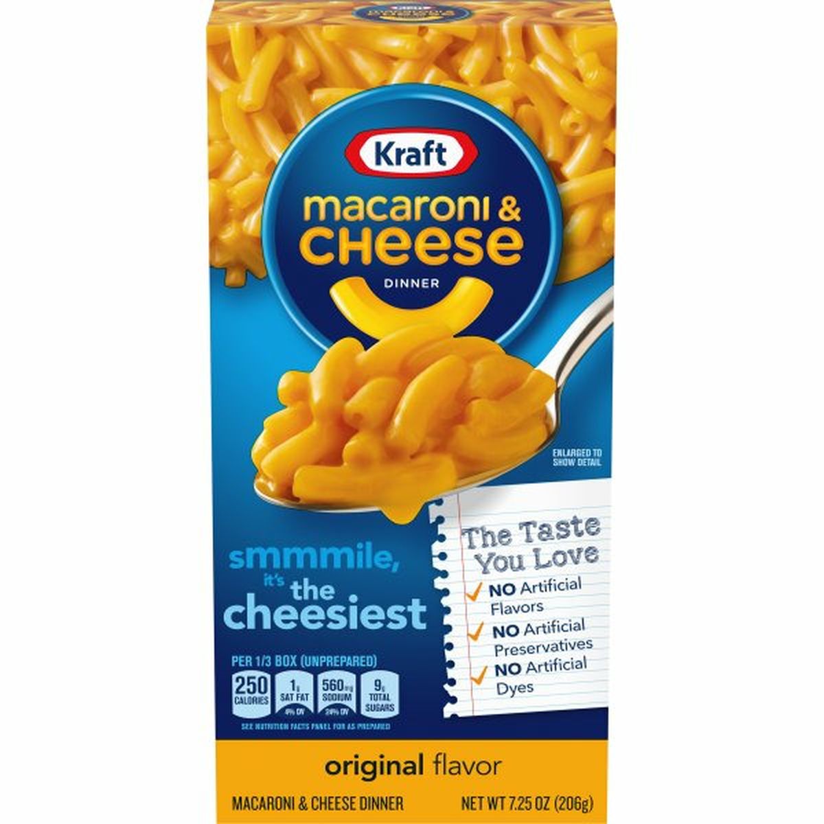 Calories in Kraft Original Flavor Macaroni & Cheese Dinner