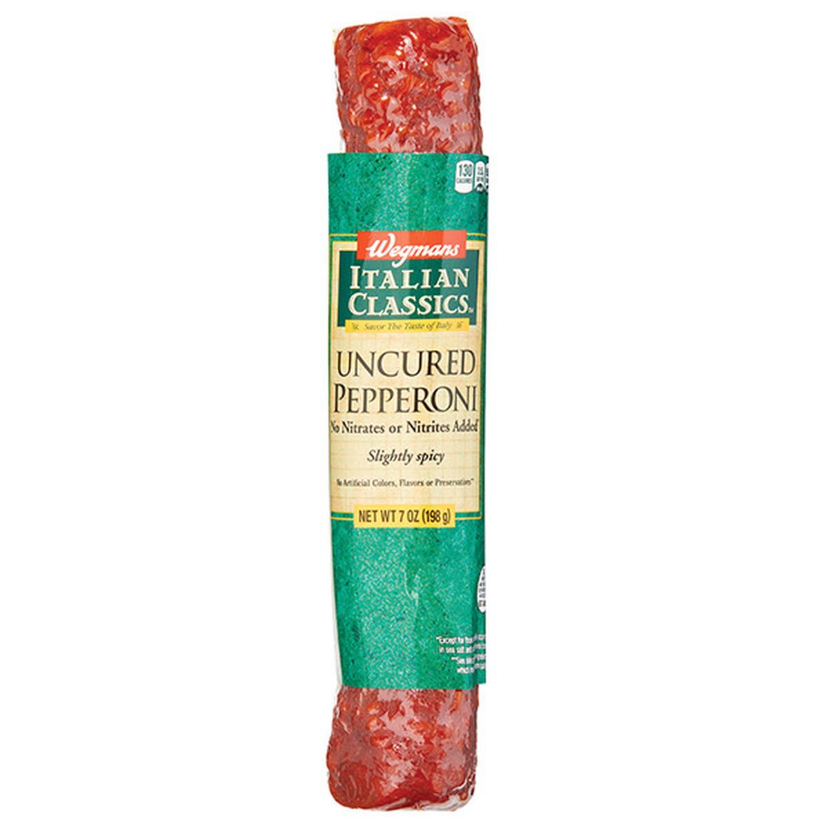 Calories in Wegmans Mini Uncured Pepperoni