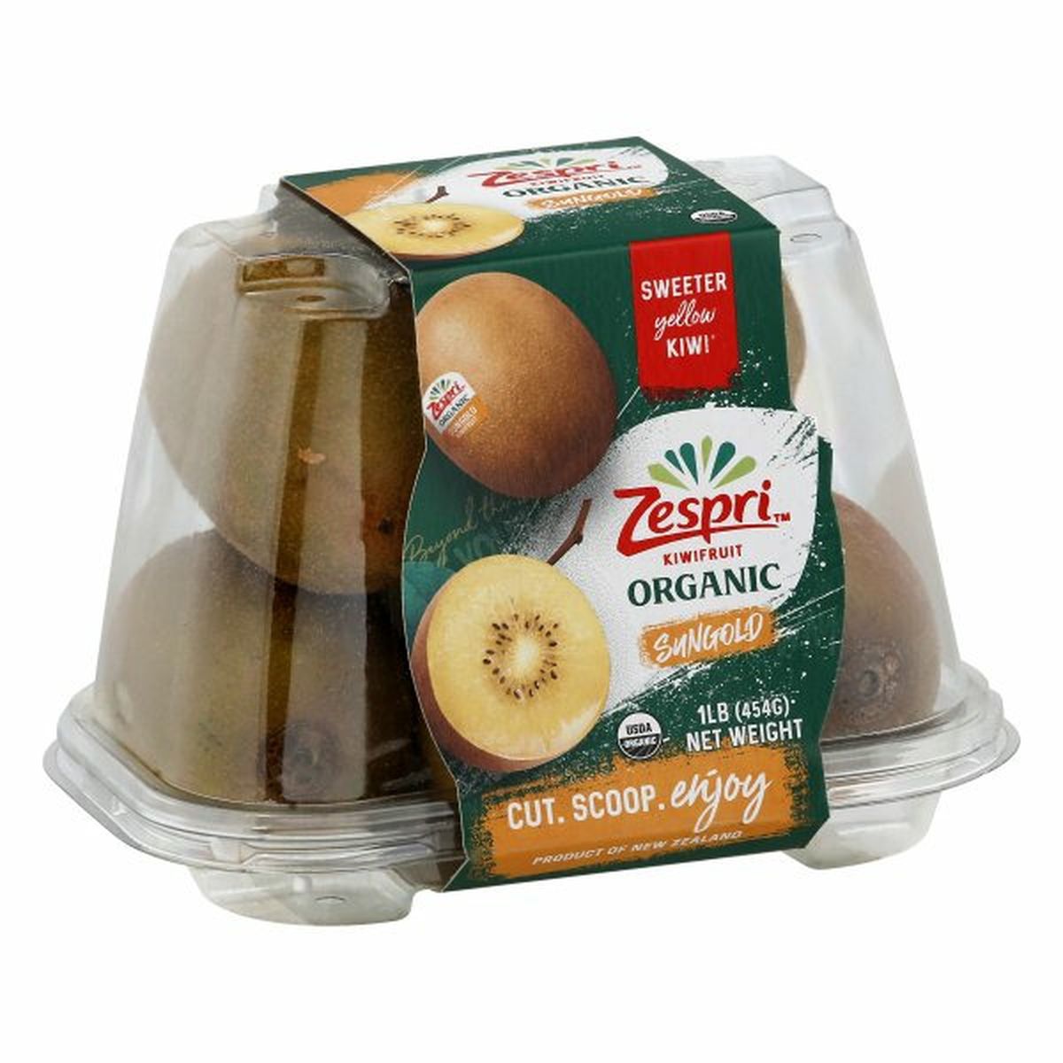 Calories in Zespri Kiwifruit, Organic, Sungold
