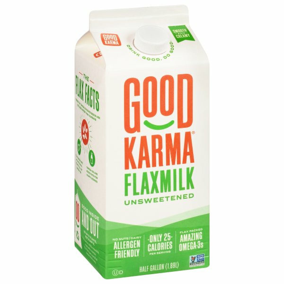 Calories in Good Karma Flaxmilk, Unsweetened