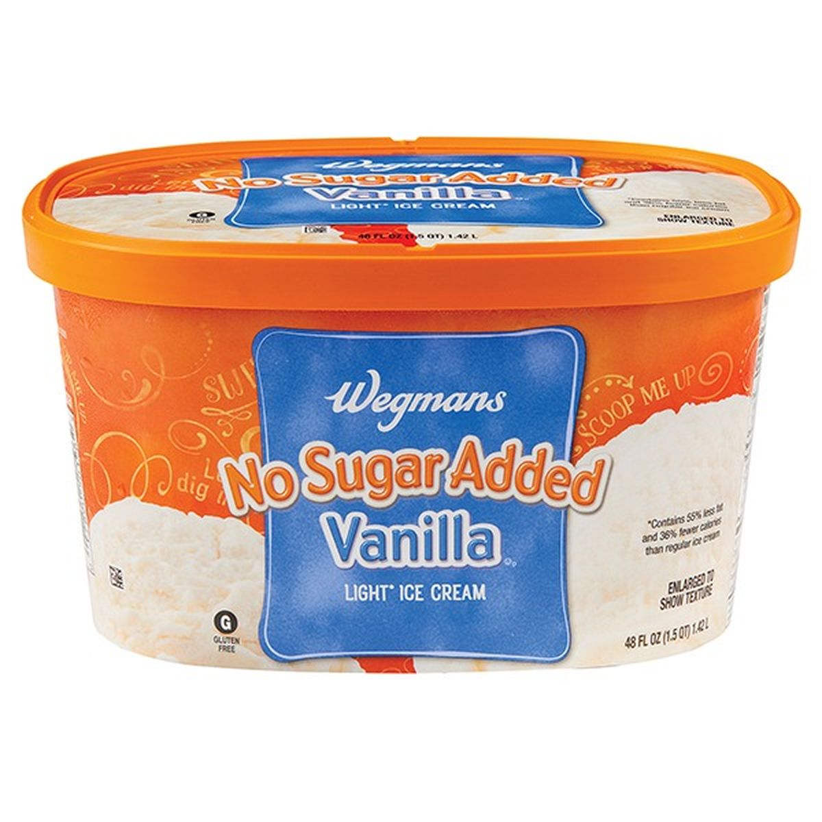 Calories in Wegmans No Sugar Added, Light* Vanilla Ice Cream