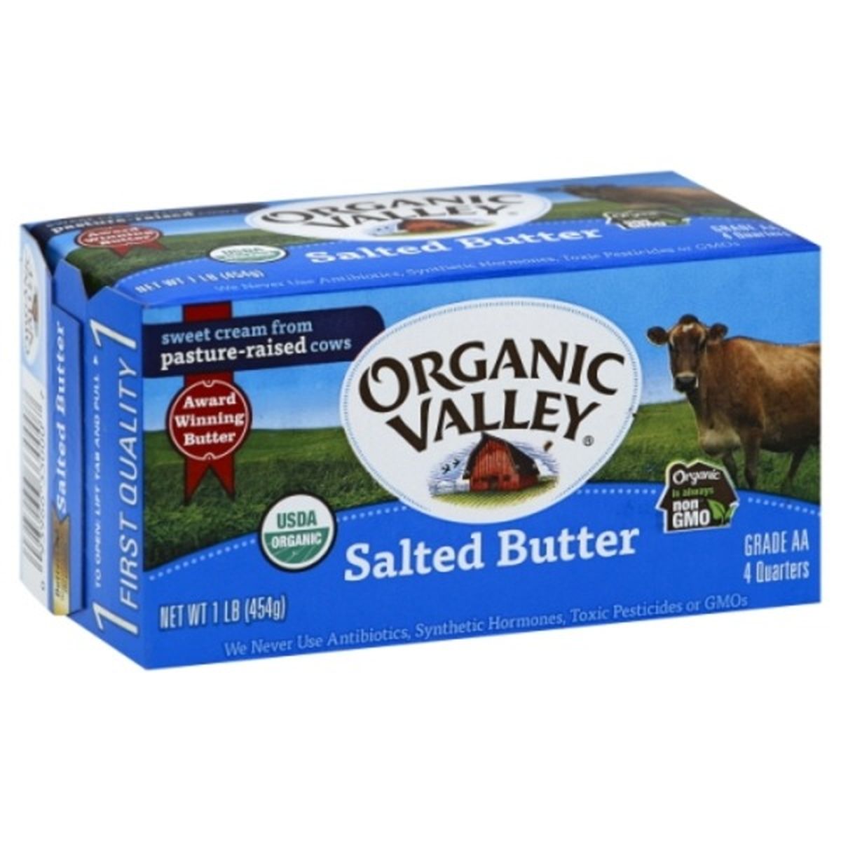 Calories in Organic Valley Butter, Salted