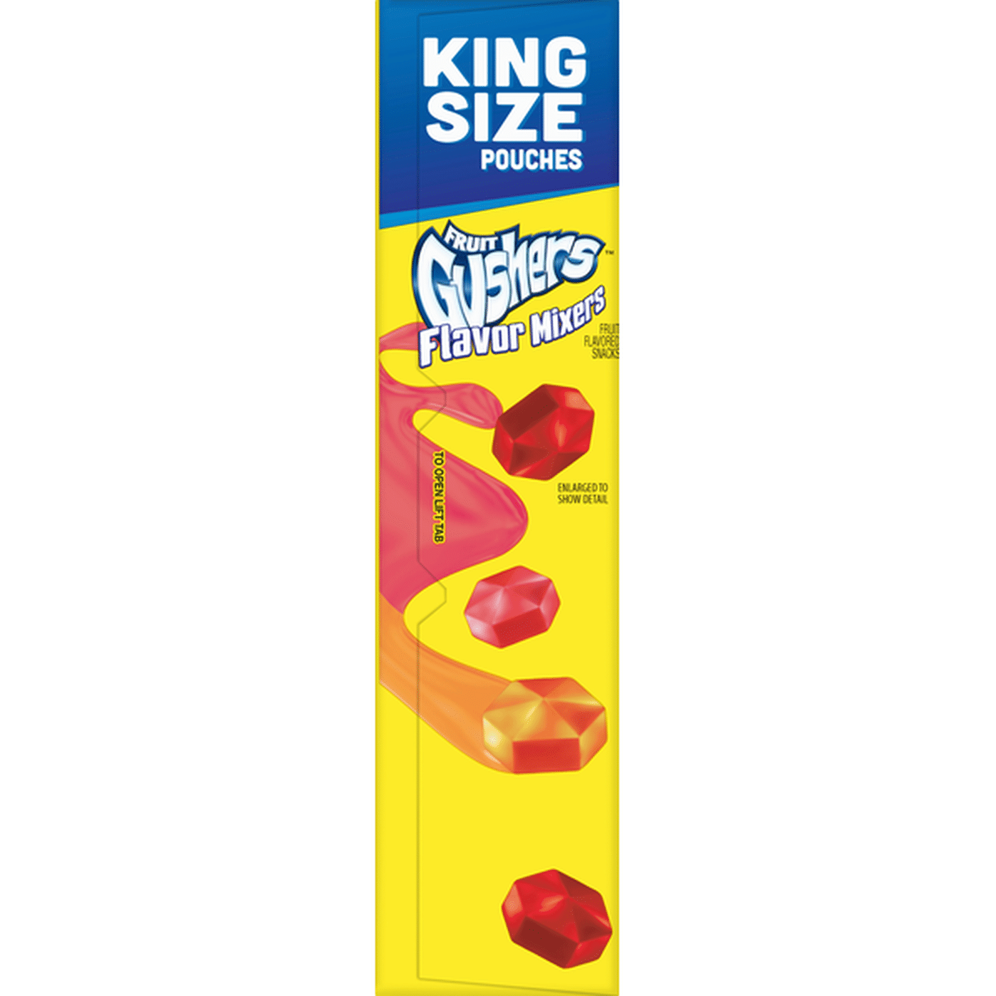 Fruit Gushers Fruit Flavored Snacks, Flavor Mixers, King Size Pouches