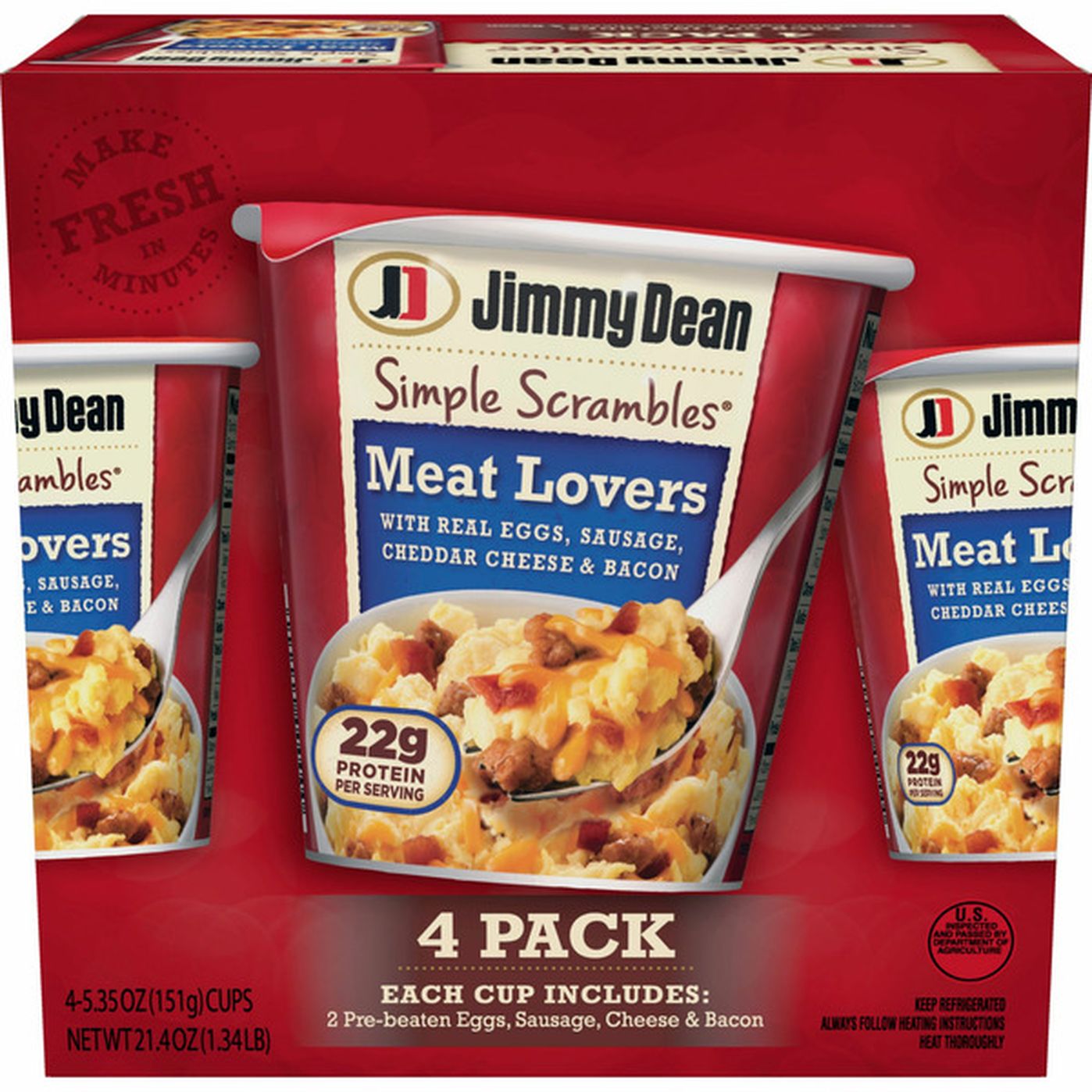 Jimmy Dean Meat Lovers 4 Pack