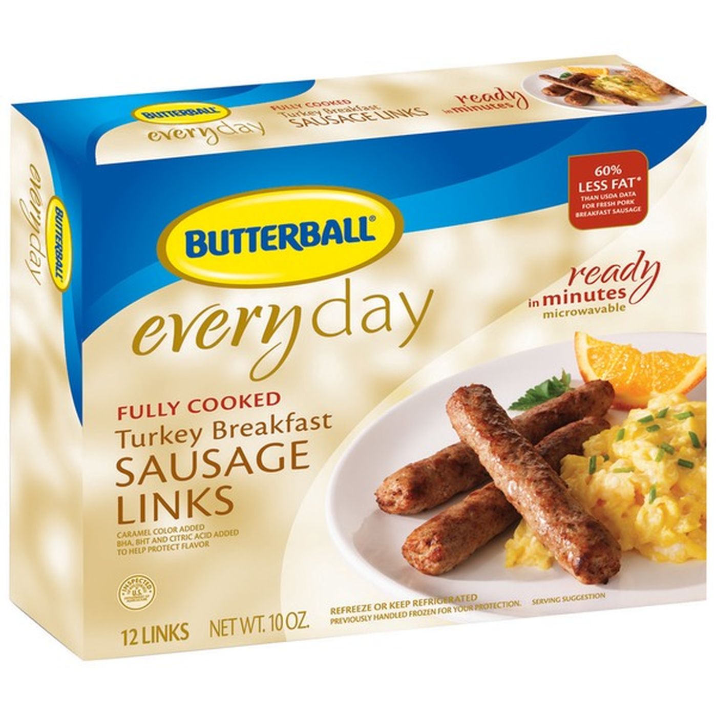 Butterball Full Cooked Turkey Breakfast 10 Oz Sausage Links