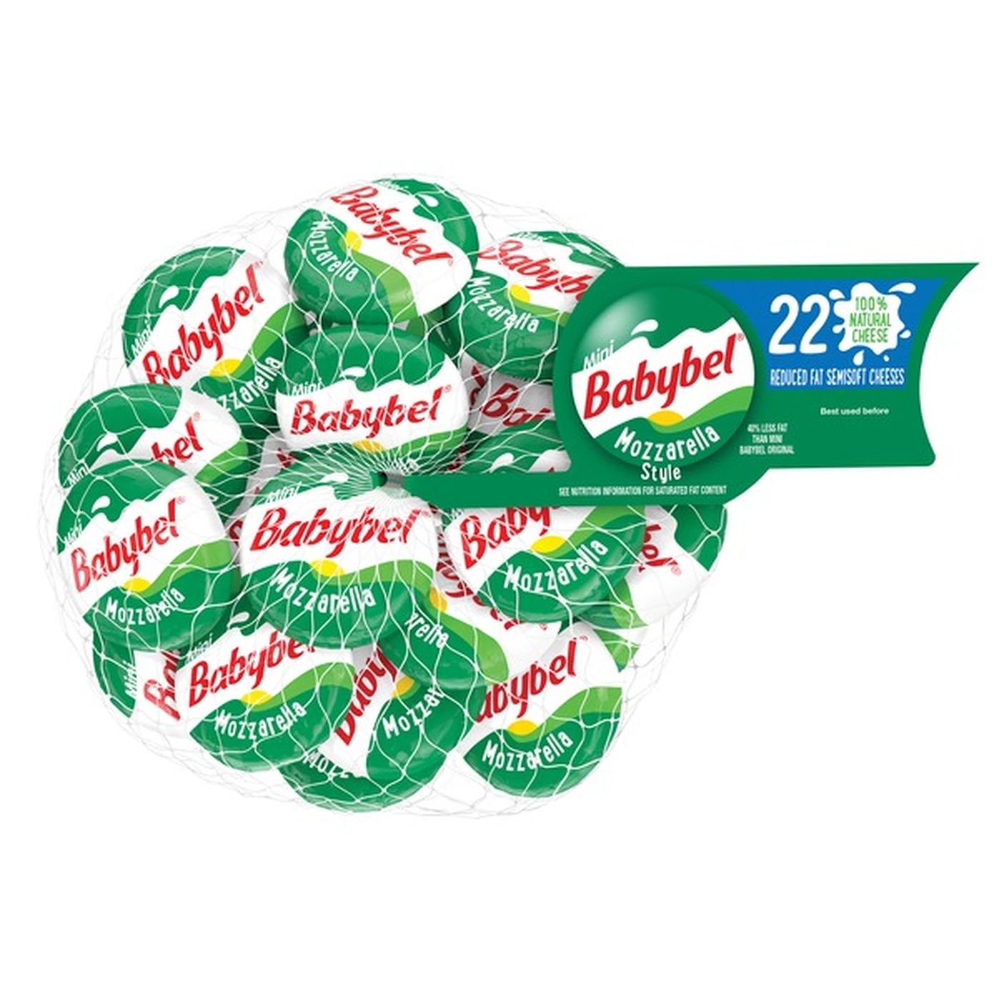 Babybel Mozzarella Style Cheese Wheels (22 ct) Delivery or Pickup Near Me Instacart