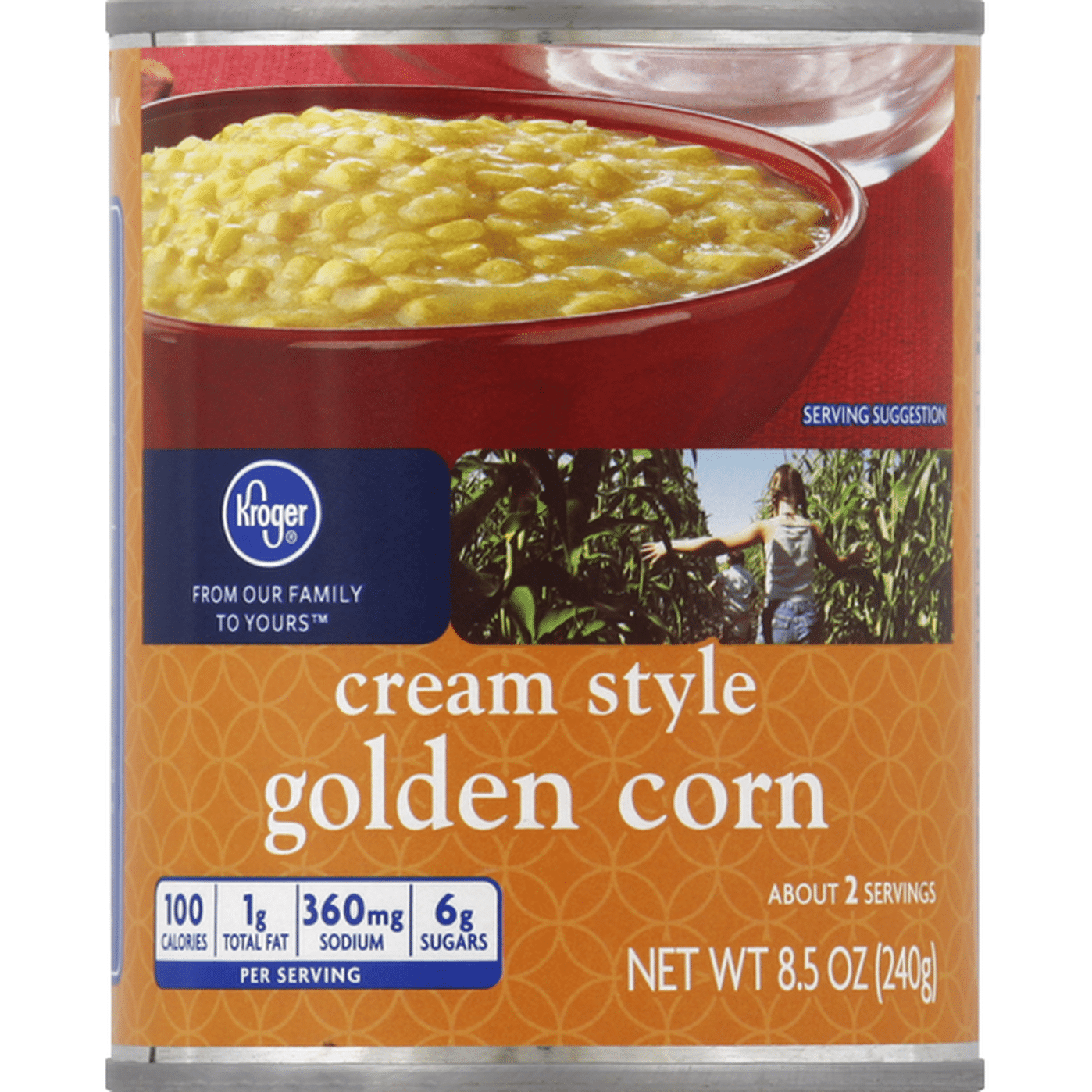 Kroger Corn, Cream Style, Golden Sweet