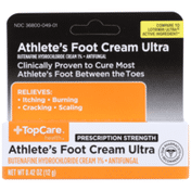 TopCare Prescription Strength Athlete'S Foot Ultra Butenafine Hydrochloride 1% - Antifungal Cream