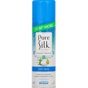 Pure Silk Shave Cream, Dry Skin, Value Size