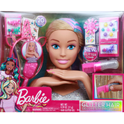 Barbie Glitter Hair Deluxe Styling Head, 5+