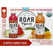 Roar Electrolyte Infusions, Mango Clementine + Cucumber Watermelon, 12 Bottle Variety Pack