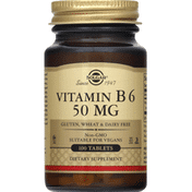 Solgar Vitamin B6, 50 mg, Tablets