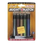Scripto Mighty Match Adjustable Flame - 5 CT