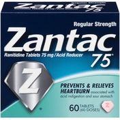 Zantac Regular Strength Tablets Acid Reducer